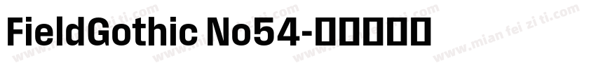 FieldGothic No54字体转换